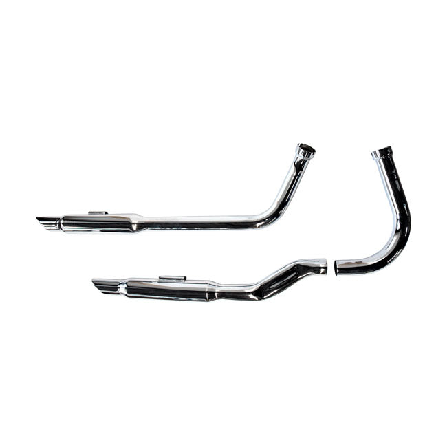Paughco, Shotgun Shorty Exhaust (38"). Chrome for 58-64 Panhead
