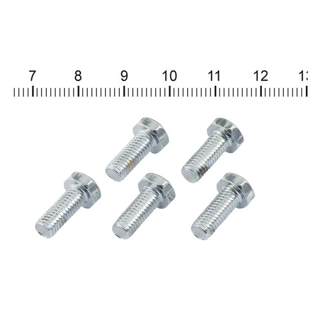 Screw, 10-32 X 1/2 Hex Washer Head for 65-86 4-Sp; 82-94 FXR; 86-99 Softail; 91-98 Dyna : Coil Cover Mount (Oem Hex Head Style)
