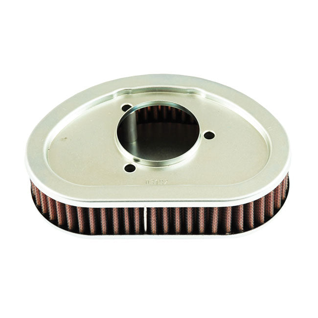 K&N Air filter Element for 08-17 Dyna With Teardrop Filter Cover