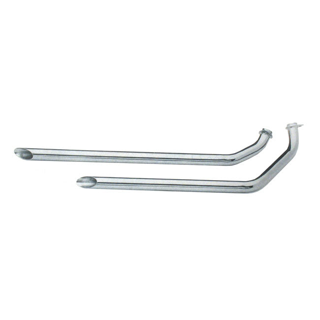 Paughco, Shotgun Drags (40"). Chrome for 70-84 Shovel With Rigid Frames