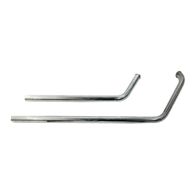 Paughco, Shotgun Head Pipes. Extended Front for 84-99 Softail