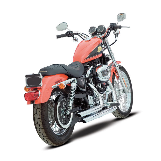 Paughco, 2-1/4" 9Twentyfives. Slash Cut. Chrome for 04-13 XL (Excl. XR1200)