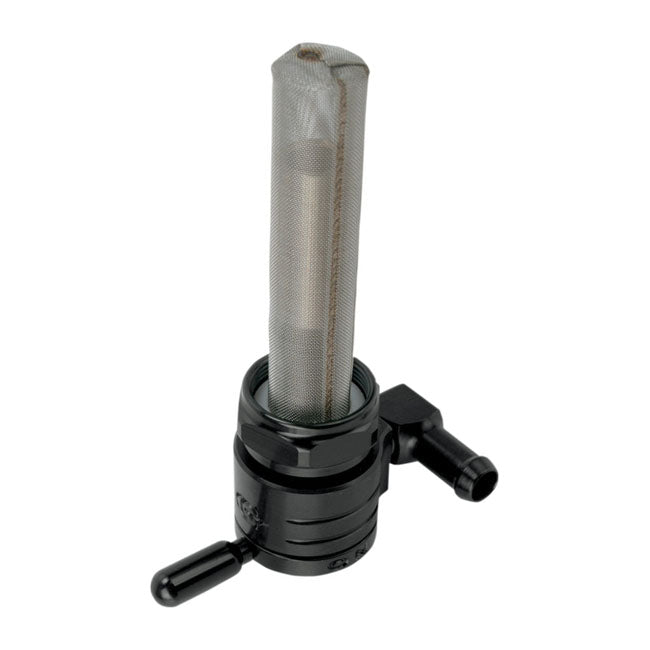 Golan, Click-Slick Petcock 22mm With Nut. Black Oxide for 75-06 Big Twin, XL (Excl. Inj. Models); Customs With 75-Up Style Threaded Tanks