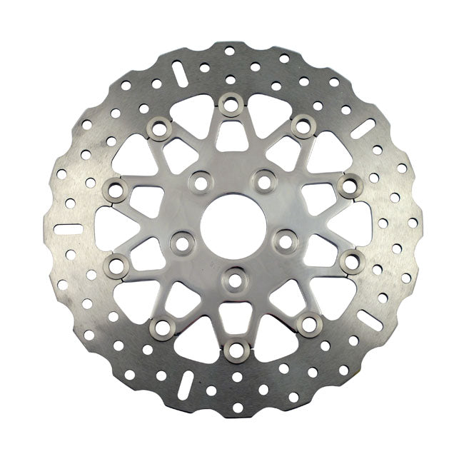 EBC Pol. Stainl. Contour Floating Rotor for Most Up to 1999 H-D Models
