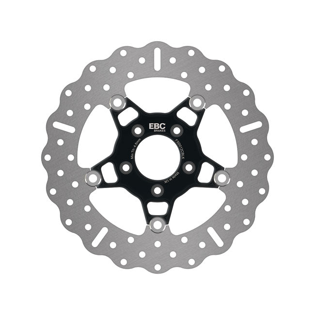 EBC Black Contour Floating Rotor for 00-14 Softail (Excl. Springers); 00-13 XL, XR; 00-05 Dyna; 00- 07 Touring