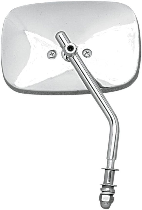 Drag Specialties Mirror Rectangular 3.5"X5" W/ Adjustable Standard Stem Chrome - Part #DS302108 - Hogparts UK