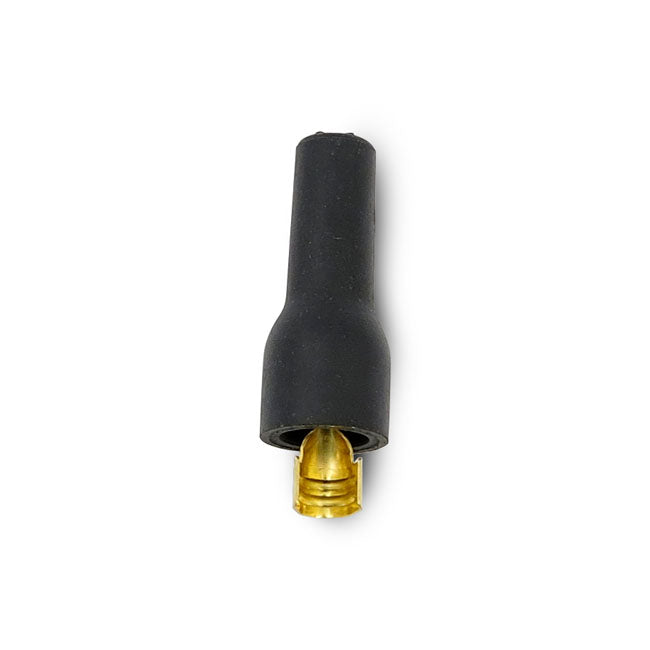 Accel, 8.8mm Coil Boot & Terminal. Straight, Black for Universal With Pre-1999 Style Ignition Coils