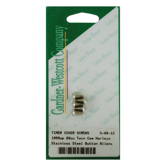 Gw, Point Cover Mount Kit. Stainless, Buttonhead Allen for 99-17 Twin Cam