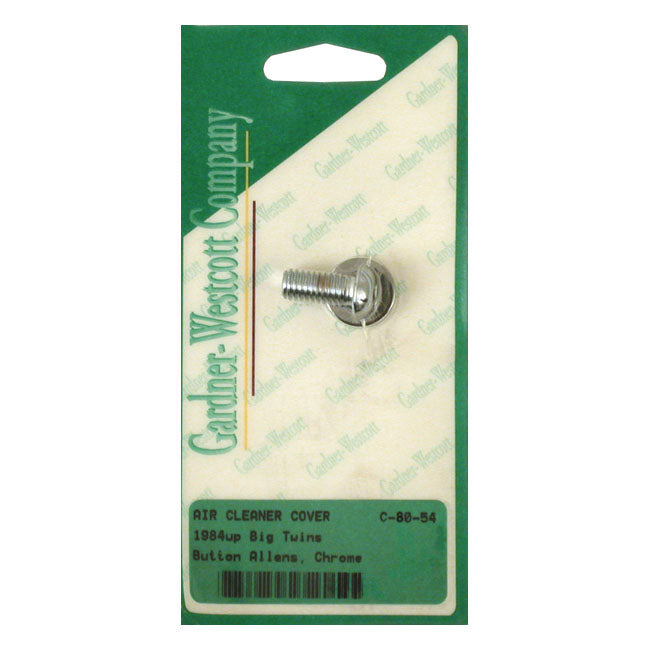 Gw, Air Cleaner Cover Mount Bolt for 84-99Evo Big Twin; 99-17Twin Cam; 17-20 M8 (Oem Style Air Cleaner Covers With Centre Mount Bolt)