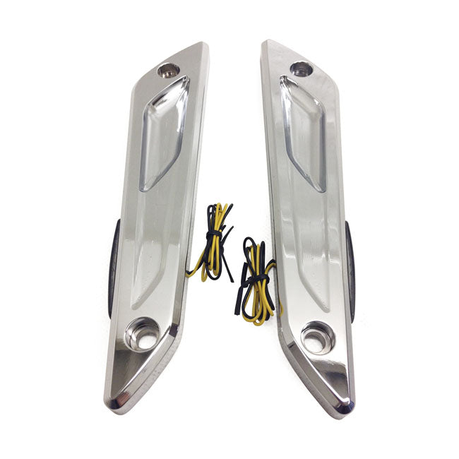 Atomik Bagger LED Turn Signal Front for 96-20 Flt/Touring (Excl. FLTR Road Glide Models)