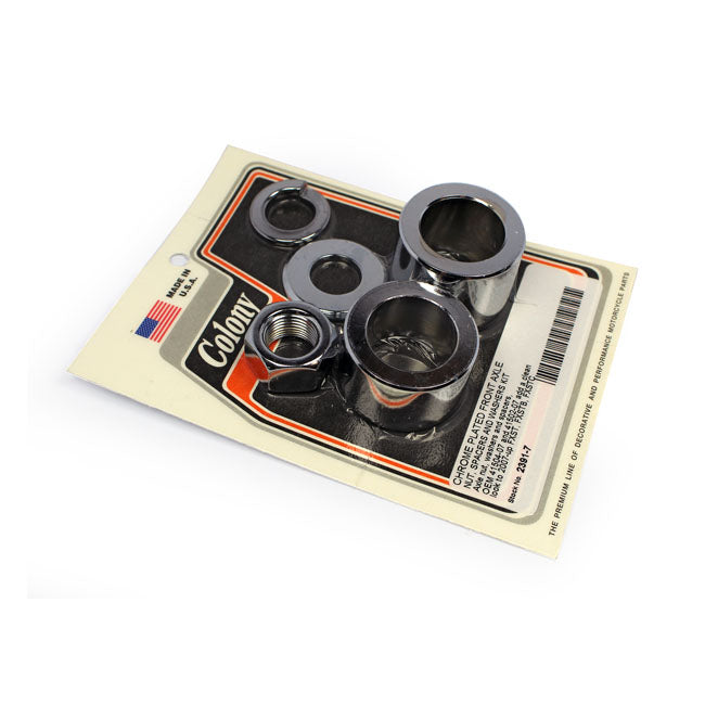 Colony Axle Spacer Kit Front, Smooth for 07-15 FXST/FXSTB/FXSTC