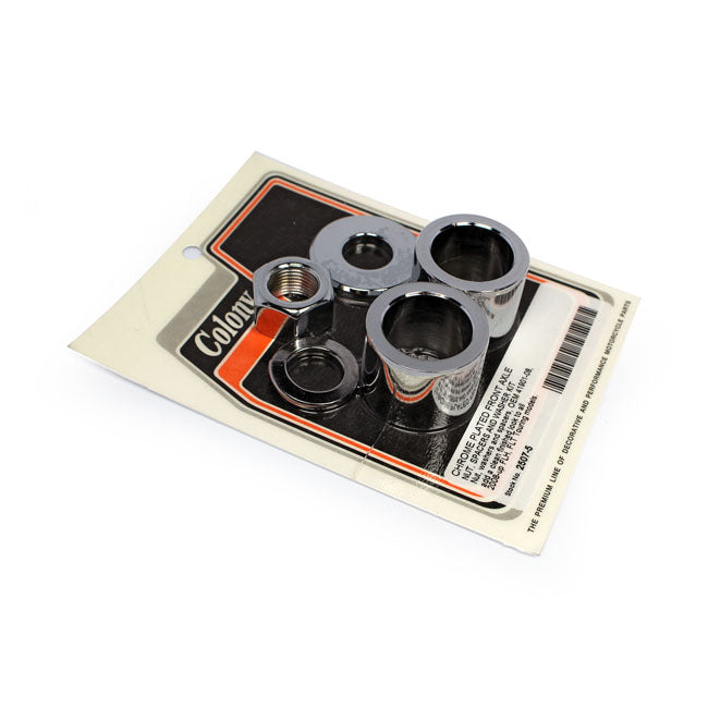 Colony Axle Spacer Kit Front, Smooth for 08-17 Flt/Touring