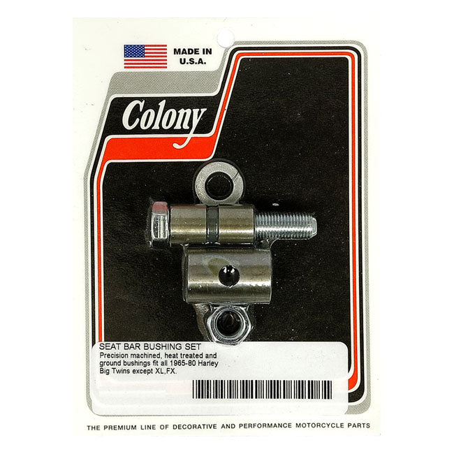 Colony, T-Bar Bushing Kit. Zinc for 65-E81 H-D With T-Bar Mounted Solo Seat