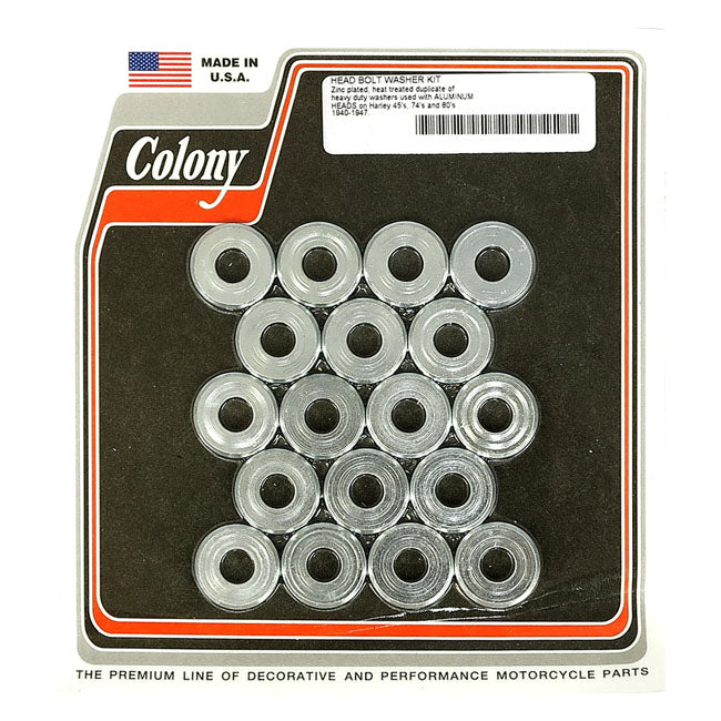 Colony Head Bolt Washer Set for 40-48 74"/80" Sv; 40-57 45" Sv. (Alu Heads)