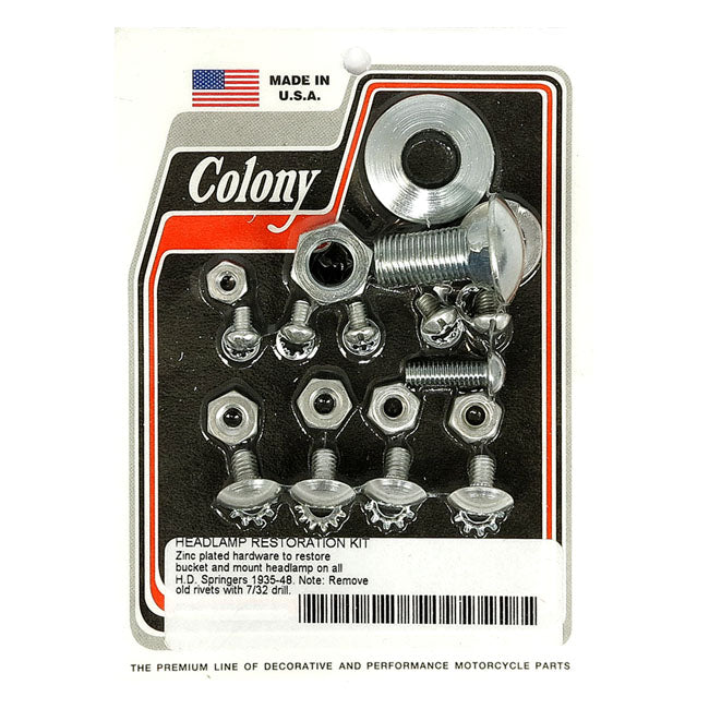 Colony Headlamp Mount Kit for 35-48 All Springer Models