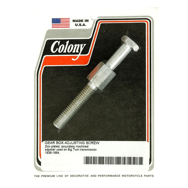Colony, Transmission Adjuster Bolt. Zinc for 37-64 All Big Twin