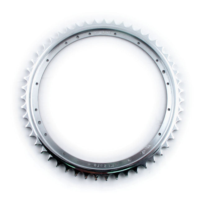PBI, Rear Sprocket Steel Zinc Plated. 51T for 30-E58 Big Twin; 54-78 XL With Mechanical Brake