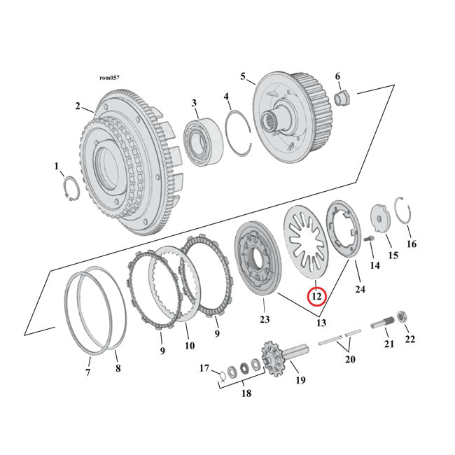 Barnet Diaphragm Clutch Spring, Std for 98-03 Big Twin; 14-17 TCa/B (Excl. Models With A&S Clutch)