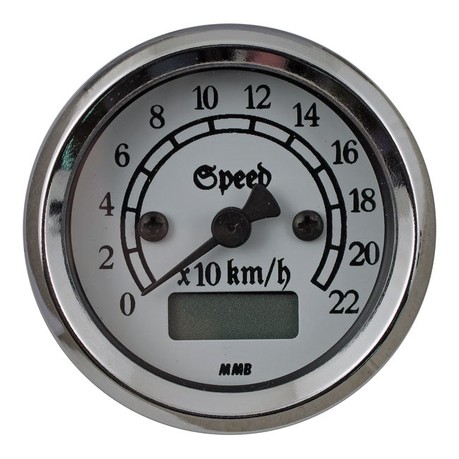 MMB 48mm Ultra Mini Electronic Speedo Classic Chrome