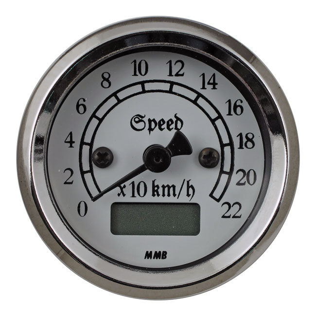 MMB 48mm Ultra Mini Electronic Speedo Classic Chrome