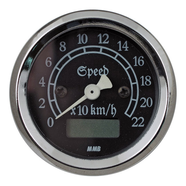 MMB 48mm Ultra Mini Electronic Speedo Classic Chrome