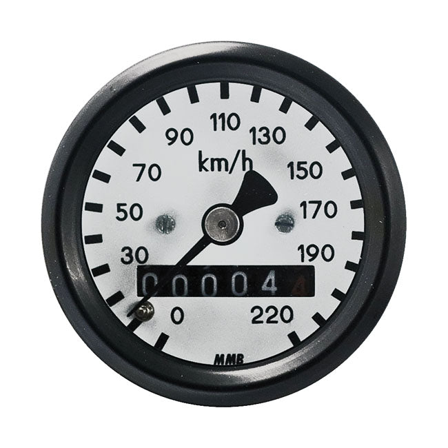 MMB 48mm Ultra Mini Speedo Black/White Khm 2:1 Drive Ratio for Hd Most Front Wheel Drive Applications