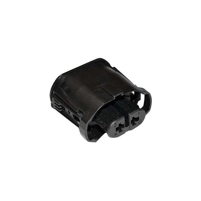 Namz, Headlamp Connector, Low Beam. 2-Pin. Black for 02-17 V-Rod