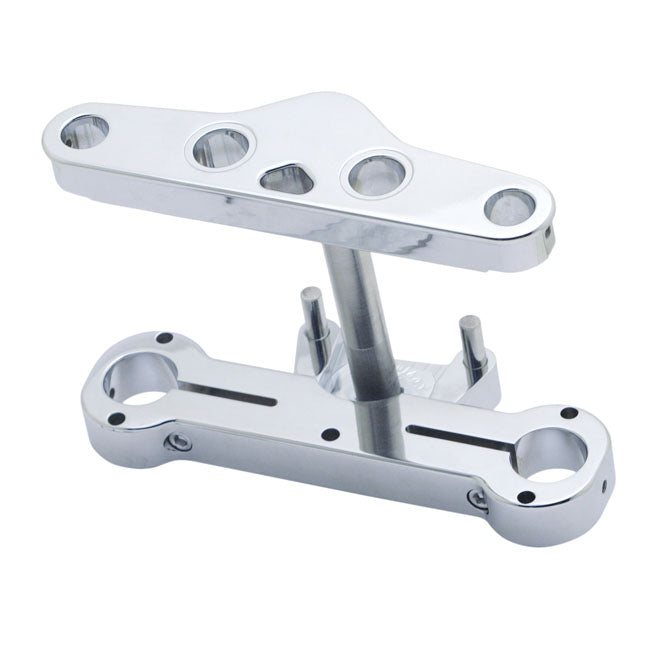 Covington's 3 Degree. Alu Triple Trees for All FLST/F/C W/Stock Tins And Nacelle