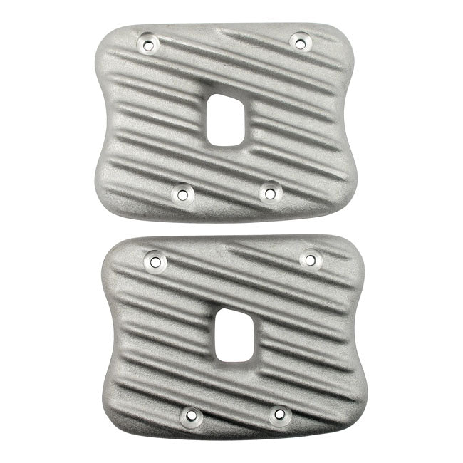 EMD, Sportster Ribster Rocker Cover Set. Raw for 86-03 XL