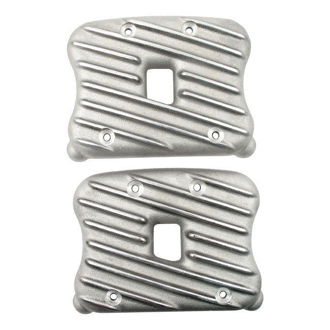 EMD, Sportster Ribster Rocker Cover Set. Semi-Polished for 04-20 XL