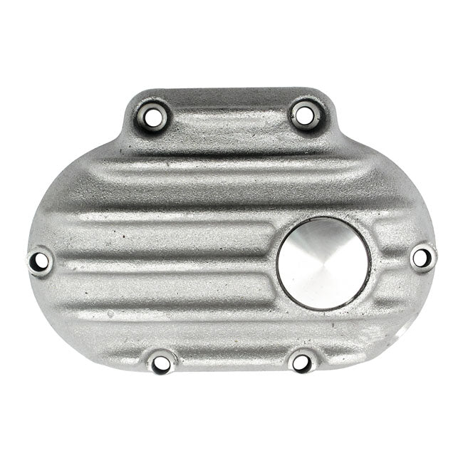 EMD Transmission End Cover, Cable Clutch. Raw for 06-17 Dyna; 07-17 Softail; 07-13 Touring; 14-16 FLHR/C Touring Without Fairing