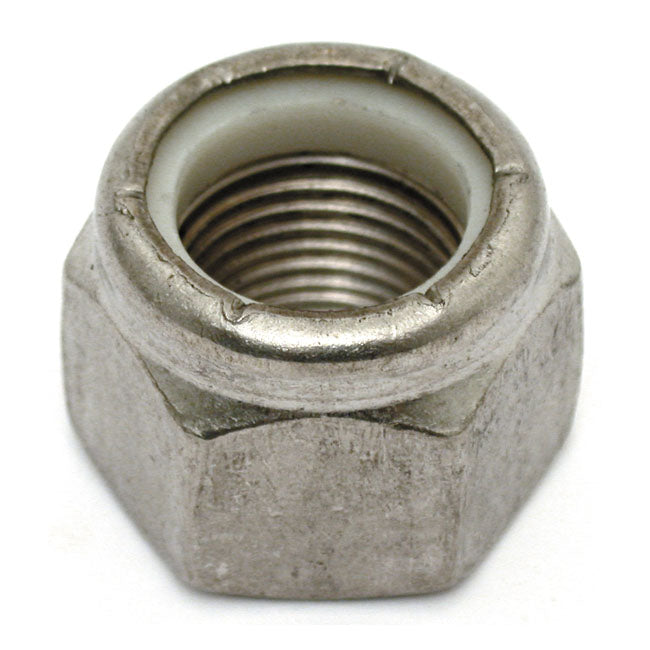 5/8-18 Locknut Stainless for 73-02 Big Twin, XL (Rear); L88-02 Springers Front