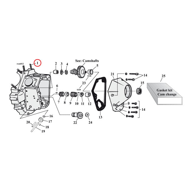 Cylinder Base Stud Set for 78-84 Big Twin