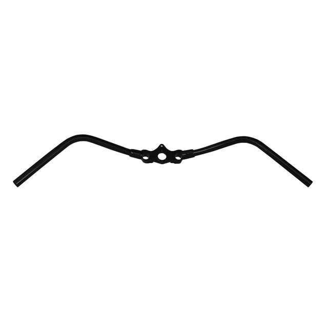 Early Springer Handlebar, Inline, Black for Custom H-D With Early Oem Or Reproduction In-Line Springer Forks