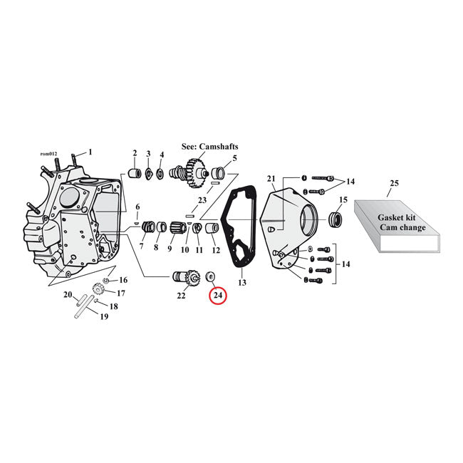 S&S Breather Valve Spacer .100 Inch for L77-99 Big Twin (Excl. TC); 36-99 Style S&S Cams