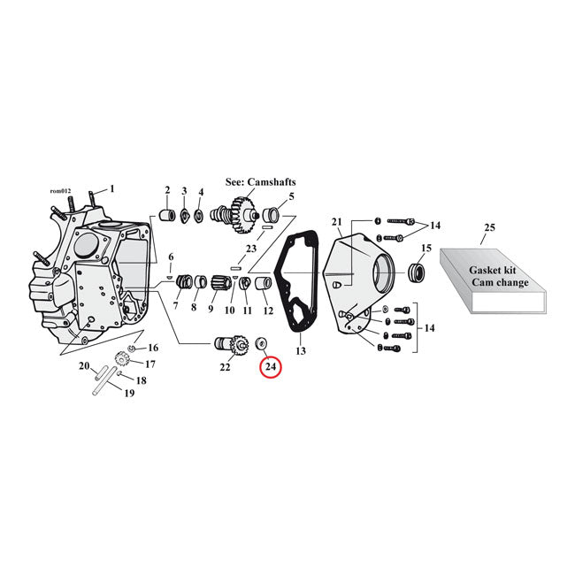 S&S Breather Valve Spacer .110 Inch for L77-99 Big Twin (Excl. TC); 36-99 Style S&S Cams
