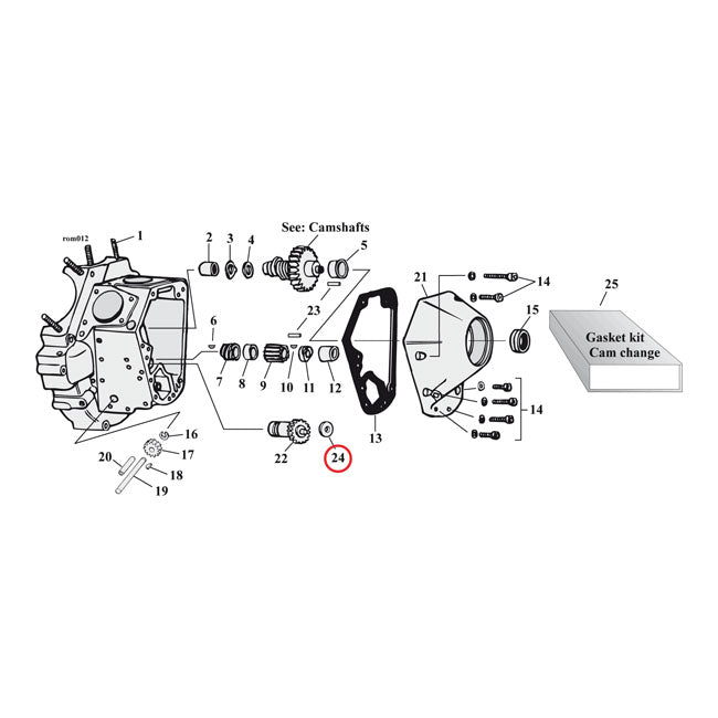 S&S Breather Valve Spacer .120 Inch for L77-99 Big Twin (Excl. TC); 36-99 Style S&S Cams