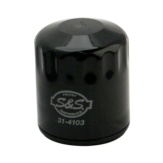 S&S, Spin-On Oil Filter. Black for 1999 Softail; 99-17 Twin Cam; 17-21 M8