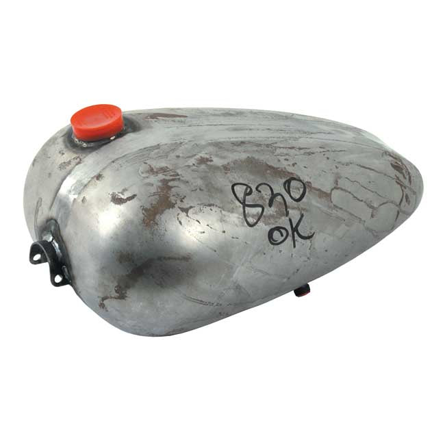 Paughco, Mustang Universal 4.75G Gas Tank. Single Cap for Univ. With Horse Shoe Front & Tab Rear Mounts. Designed For Use On Big Twin Models