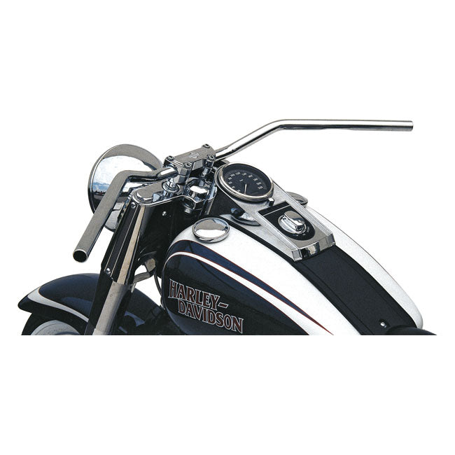 Trw 1" Flyer Bar Handlebar Chrome 2" Rise Abe for 82-20 H-D (Excl. 08-20 E-Throttle; 88-11 Springers)
