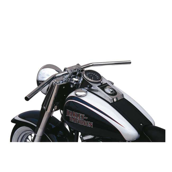 Trw 1" Dragbar Medium Long Handlebar Chrome Abe for 82-20 H-D (Excl. 08-20 E-Throttle; 88-11 Springers)