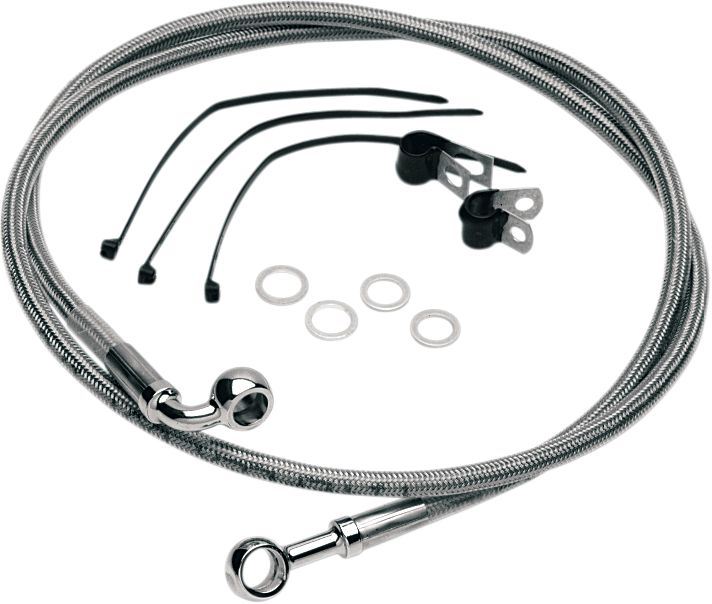Drag Specialties Front Brake Line Stainless Steel - Part #12042740 - Hogparts UK