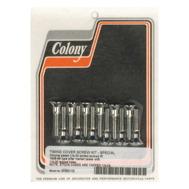 Colony Cam Cover Mount Kit, Oem Style for 36-69 Big Twin With 1/4-20 Threaded Aftermarket Cases