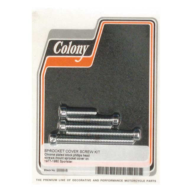 Colony Sprocket Cover Mount Kit, Oem Style for 77-80 XL