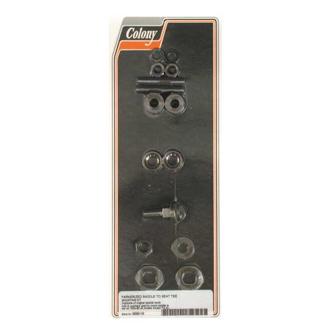 Colony, Solo Seat Mount Installation Hardware Kit for 34-80 H-D With T-Bar Mounted Solo Seat (Excl. FL And XL Models)