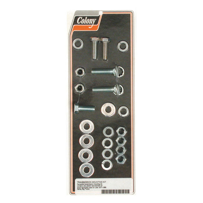 Colony, Transmission Mount Kit. Zinc for L77-86 Big Twin (Excl. 86 FXST)
