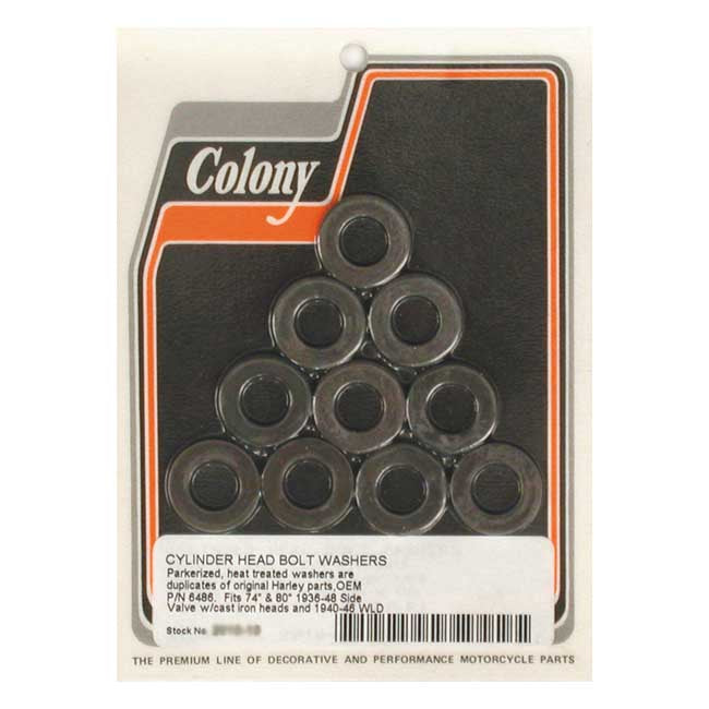 Colony Head Bolt Washer Set for 29-73 45" Sv . With Cast Iron Heads