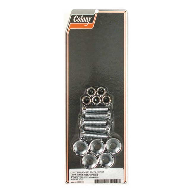 Colony Sprocket Bolt & Nut Kit for 85-92 Big Twin