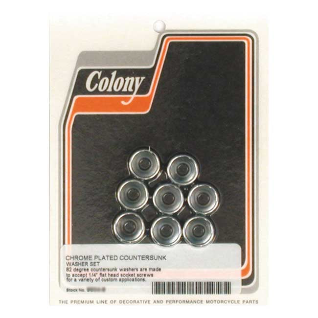 Colony Countersunk Flat washers 1/4 Inch for Multifit
