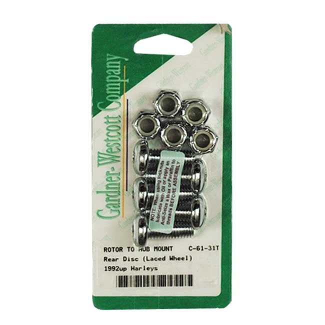 Brake Rotor Bolt Kit, Torx for 92-20 Big Twin; 92-20 XL; 02-17V-Rod Models